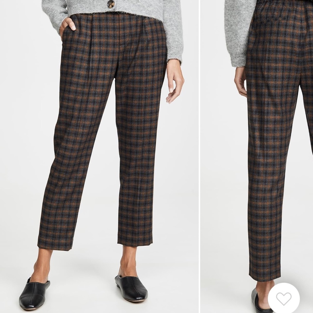 Wool Plaid Pants from Vince
